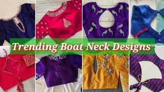 Best 50😍🥳|| boat neck design || blouse designs new model || blouse design || blauj dizain