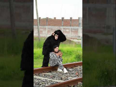 SCARY GORILLA ATTACK PRANK ON GIRL!  SAGOR BHUYAN