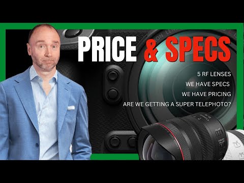 LEAKED Canon Lens Prices! We nailed this one!