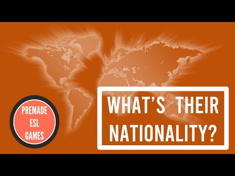 What Is Her Nationality? | She Is British. | ESL Classroom Guessing Game | Countries | Nationalities