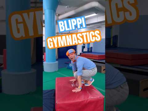 Blippi LEARNS Gymnastics TRICKS! #blippi #shorts