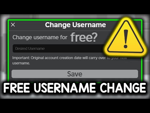 Roblox Added A Free Username Change...