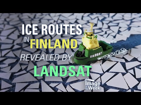 Ice Routes in Finland Revealed by Landsat (Image of the Week)