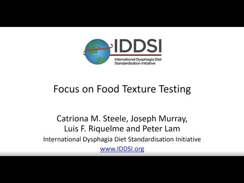 IDDSI: Focus on Food Texture for Clinicians