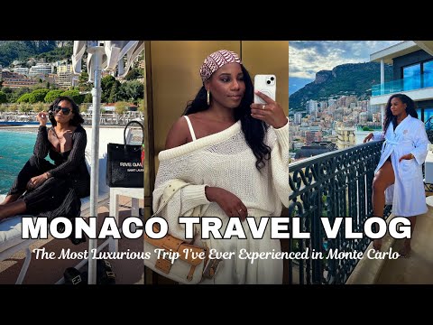 MONACO TRAVEL VLOG! Hotel de Paris, Michelin Star Meals & Monte Carlo Beach ✨ MONROE STEELE