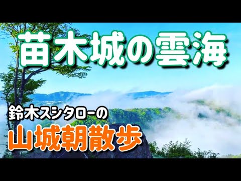 【苗木城】好きな山城ランキング１位の雲海を朝から見に行く動画