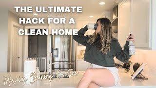 PRODUCTIVE CLEANING MORNING ROUTINE | Up level your morning with this CLEANING HACK