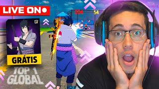 💙 FREE FIRE AO VIVO 🔴 EM BUSCA DO TOP 1 GLOBAL ! DO OURO AO ELITE 🔴 LEVEL UP AO VIVO