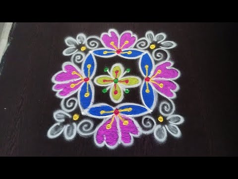 Daily rangolis | flower rangoli designs | muggulu | kolams | Pandaga muggulu | sukravaram muggulu.