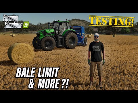 WHAT’S THE BALE LIMIT ON FARMING SIMULATOR 25?! (TESTING ALL SORTS OF THINGS!)