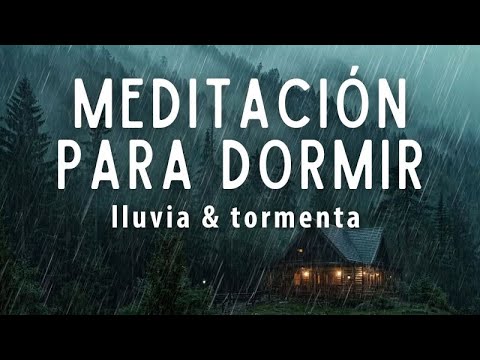 MEDITACIÓN GUIADA PARA DORMIR RÁPIDO Y PROFUNDO 🌙  Sonido de lluvia y tormenta relajante 💖@easyzen_