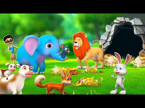 गुफा का रहस्य और शेर खान - Cave of Secrets and Lion King Hindi Comedy Kahaniya Stories | JOJO TV