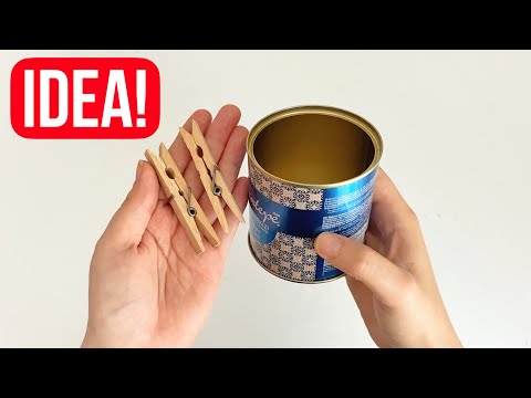 You Should See What I Made with Tin Can and Clothespin!