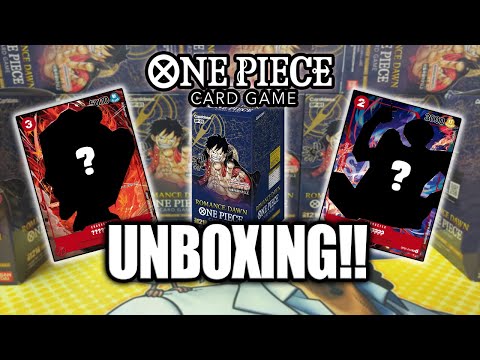 Romance Dawn Set 1 Booster Box Unboxing - One Piece Card Game