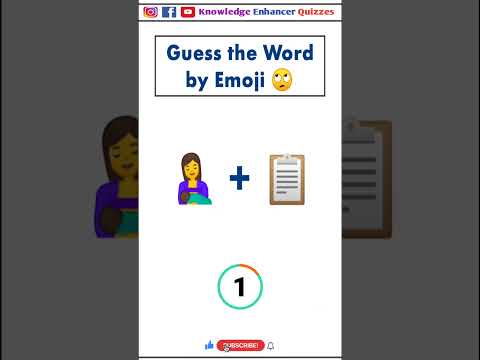 Guess the word by Emoji 🙄 #intelligencetest #iqtest #brainteasers #braintest #iq #shorts