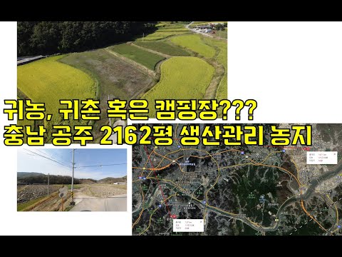 공주시 우성면 내산리 토지 - 귀촌, 귀농 혹은 내 전용 캠핑장??? (주말농장, 주택지, 텃밭, 농막으로 활용가능한 땅)