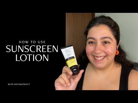 HOW TO USE SUNSCREEN LOTION