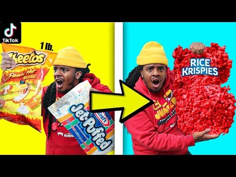 We TASTED Viral TikTok COOKING HACKS!! (Hot Cheetos Rice Krispies!)