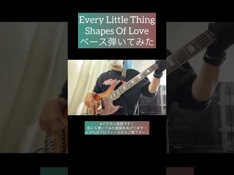 Shapes Of Love / Every Little Thing 【ベース弾いてみた】 #shorts #ベース #ベース弾いてみた #bass #basscover