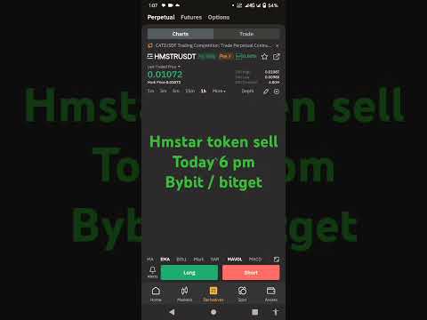 Hamstar token sell today 6 pm bybit/ bitget sell available