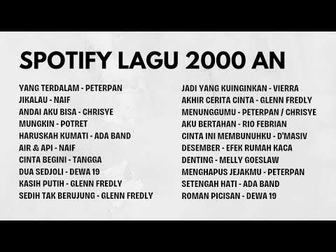 SPOTIFY LAGU 2000 AN