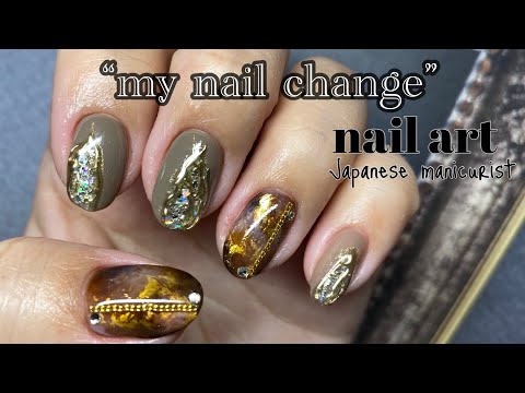 【Nail】my nail change left hand/ネイルチェンジ左手