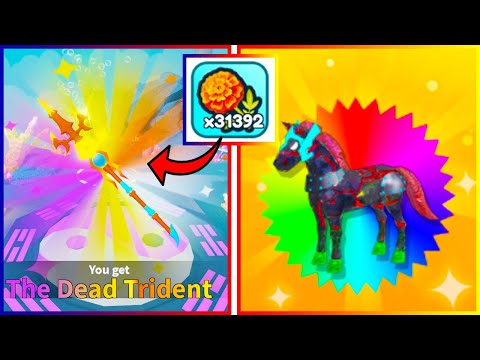 Unlocked HEADLESS HORSE | Spending 31k+ MARIGOLD to get SHINY++ DEAD TRIDENT WEAPON | WFS | ROBLOX