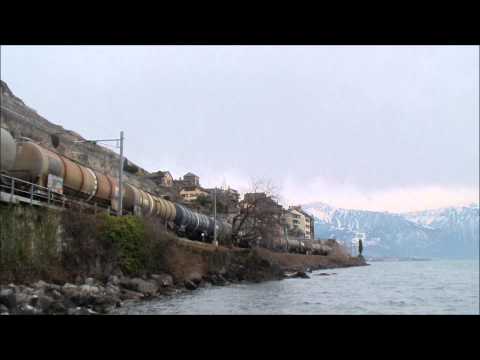 SBB Re 6/6 11646 "Bussigny" mit einem Tankzug in St-Saphorin am 29.01.13