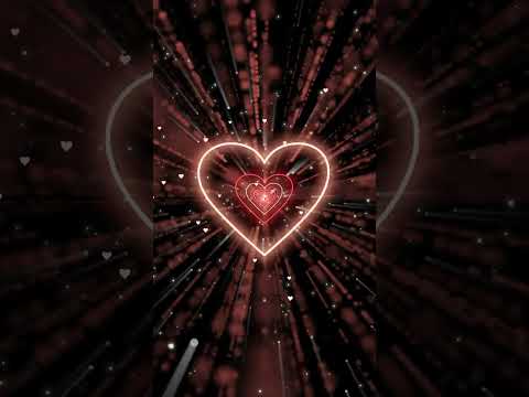 Heart Background ❤️Red Heart Tunnel | Animated Background | Wallpaper Heart | Neon Heart Tunne