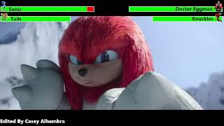 Sonic the Hedgehog (2022) Snowboarding Scene with healthbars (FULL VERSION)