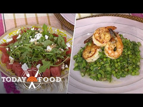 Seared shrimp and watermelon feta salad: Get the recipes!