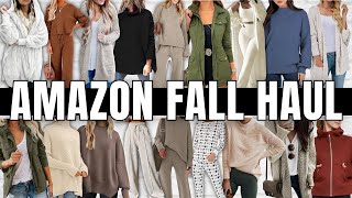 HUGE Fall *Cozy Sweaters & Lounge* Amazon Try-On Haul & Review