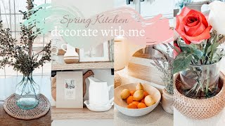 EARLY SPRING KITCHEN DECORATE WITH ME | COZY EARLY SPRING DECORATING IDEAS🌷