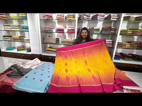 Bangalore Wholesale Exclusive Khadi Cotton Sarees ! Single Saree Courier Available