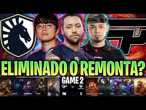 BRASIL ELIMINADO O REMONTADA ÉPICA? | TL vs PNG Game 2 SWISS STAGE WORLDS 2024 LVP