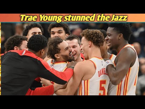 Trae Young, Hawks stun Jazz on half-court shot..🫣 Trae Young🥰