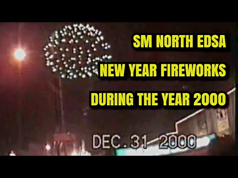 Old SM North Edsa Fireworks During the Year 2000! (New Year Celebration)