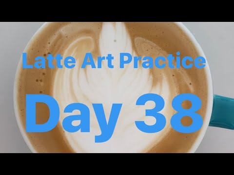 Latte Art Practice Day 38/ ラテアート練習記録 38日目/ 라떼 아트 연습 38 일차/ 第三十八天拿铁艺术练习