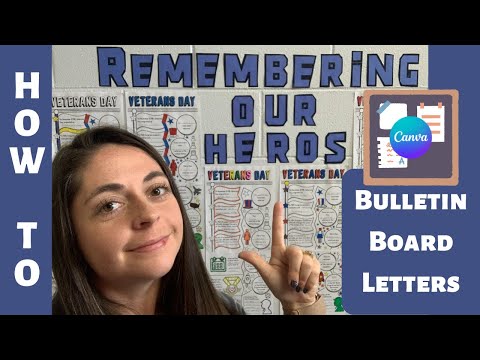 How to Make Bulletin Board Letters