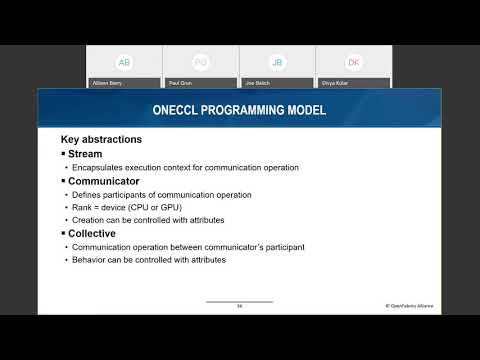 oneAPI, oneCCL and OFI: Path to Heterogeneous Architecture Programming with Scalable Collective...