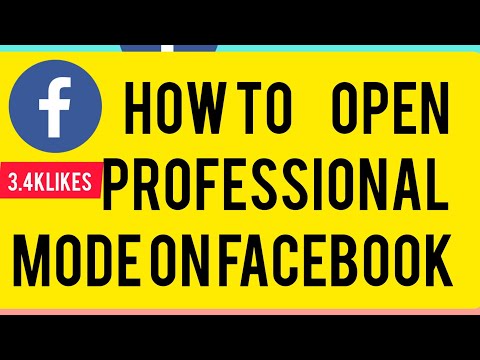 how to open professional mode on facebook(फेसबुक पर प्रोफेशनल मोड कैसे ओपन करें) #rajnagar 3.4klikes