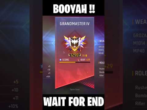 Easy Booyah On Grandmaster Lobby ☠️❤️‍🩹#shorts