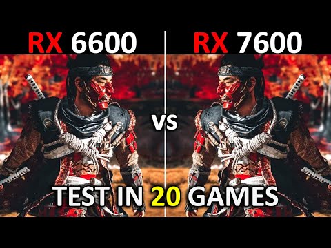 RX 6600 vs RX 7600 | Test in 20 Games at 1080p | Late 2024