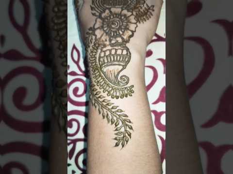 Simple unique mehndi design #mehndi #youtubeshorts #hennatattoo #hennadesign