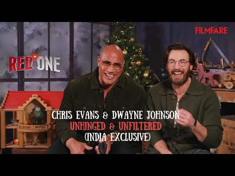 EXCLUSIVE: Chris Evans & Dwayne Johnson spill RED ONE SECRETS, India visit & WILD holiday stories