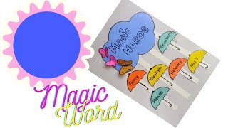 Sorry and Thankyou,magic words tlm | Magic Words | Golden Words | Good Manners | Say Please