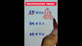 Multiplication tricks #maths #easymathtricks #mathgames #mathpuzzles