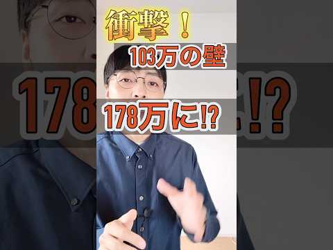 【※騙されました】国民民主党の103万の壁→178万円の壁で手取り爆上がりは要注意！社会保険料の支払いが変わらないと意味がない！？#shorts #お金 #50代 #60代 #シニア#178万円の壁