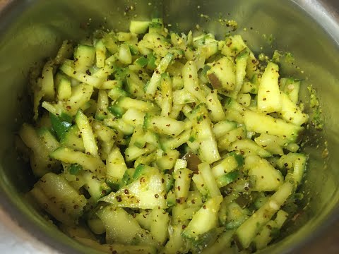 Instant Raw Mango & Green Chilli Pickle | Ambuli ani Tarni Mirsange Nonche | Ambuli Pachadi |