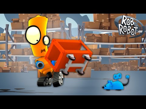 A Game Of Cat And Mouse In Space! | Rob The Robot | Preschool Learning